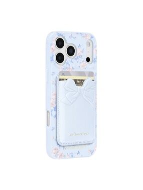 LoveShackFancy x Target – Case-Mate Adhesive Bow Cardholder Whisper Blue